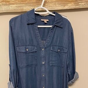 Maxi Lightweight Jean Dress, Size L